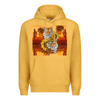 Mustard tigers with scratches Premium Hoodie - TumblerDesignByShophia
