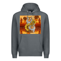 Rock tigers with scratches Premium Hoodie - TumblerDesignByShophia