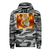 Slate Camo tigers with scratches Premium Hoodie - TumblerDesignByShophia