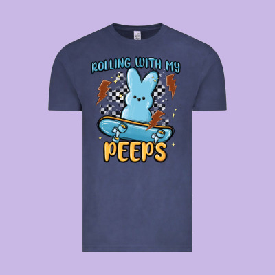 Skateboard Bunny Vintage Tee Designed By Maliassmallbusiness