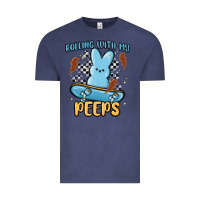 Vintage Denim skateboard bunny Vintage Tee - MaliasSmallBusiness