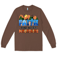 Chestnut faith can move mountains Long Sleeve Tee - MaliasSmallBusiness