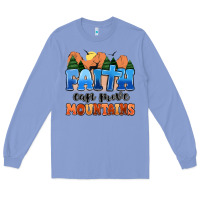 Colony Blue faith can move mountains Long Sleeve Tee - MaliasSmallBusiness