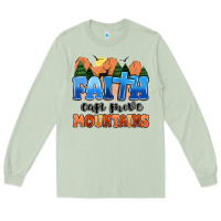Matcha faith can move mountains Long Sleeve Tee - MaliasSmallBusiness