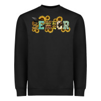 Black senior 2025 sunflowers Heavyweight Sweatshirt - NancyCooperArtShop