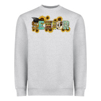 Heather Grey senior 2025 sunflowers Heavyweight Sweatshirt - NancyCooperArtShop