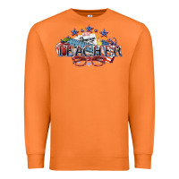 Carrot American Teacher 4th of july Premium Sweatshirt - HowdyJamesFarm