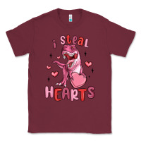 Burgundy i steal hearts Classic Tee - MaliasSmallBusiness