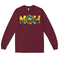 Burgundy mom Long Sleeve Tee - JahusDesignShop