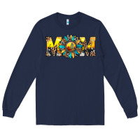 Navy mom Long Sleeve Tee - JahusDesignShop