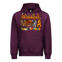 Mauve Wine thankful mama and turkey bbs Urban Hoodie - BundleAndBundleShop