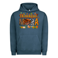 Pigment Midnight Navy thankful mama and turkey bbs Urban Hoodie - BundleAndBundleShop