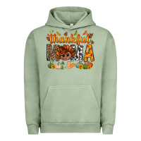 Pigment Oil Green thankful mama and turkey bbs Urban Hoodie - BundleAndBundleShop