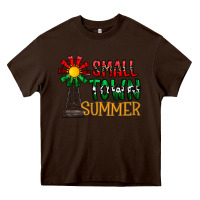 Chocolate Brown small town summer Heavy Core Tee - CowhideDigitalArt