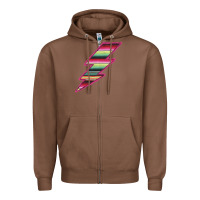 Chestnut Pink Serape Lightning Zipper Hoodie - Bettercallsaul