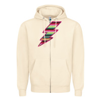 Sandshell Pink Serape Lightning Zipper Hoodie - Bettercallsaul