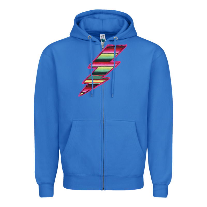 Pink Serape Lightning Zipper Hoodie by Bettercallsaul | Teevron