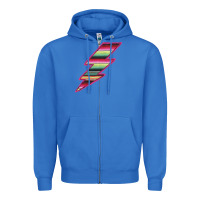 True Royal Pink Serape Lightning Zipper Hoodie - Bettercallsaul