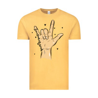 Vintage Mustard love needs no words Vintage Tee - MaliasSmallBusiness