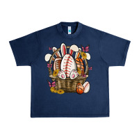 Navy easter basket sports Urban Heavy Tee - MaliasSmallBusiness
