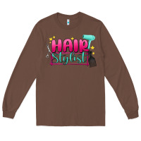 Chestnut hair stylist Long Sleeve Tee - MaliasSmallBusiness