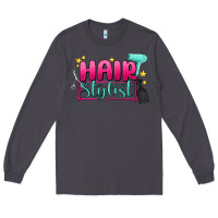 Smoke hair stylist Long Sleeve Tee - MaliasSmallBusiness