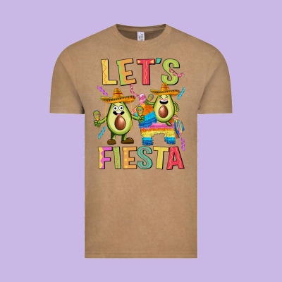 Let's Fiesta Vintage Tee Designed By Jahusdesignshop