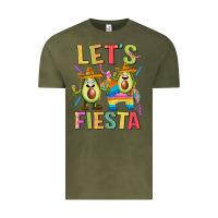 Vintage Olive let's fiesta Vintage Tee - JahusDesignShop