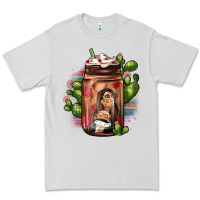 Dove Grey mexican coffee cup cactus Premium Tee - JahusDesignShop