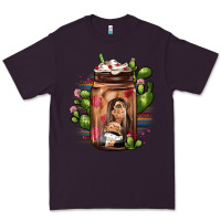 Plum mexican coffee cup cactus Premium Tee - JahusDesignShop