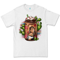 White mexican coffee cup cactus Premium Tee - JahusDesignShop