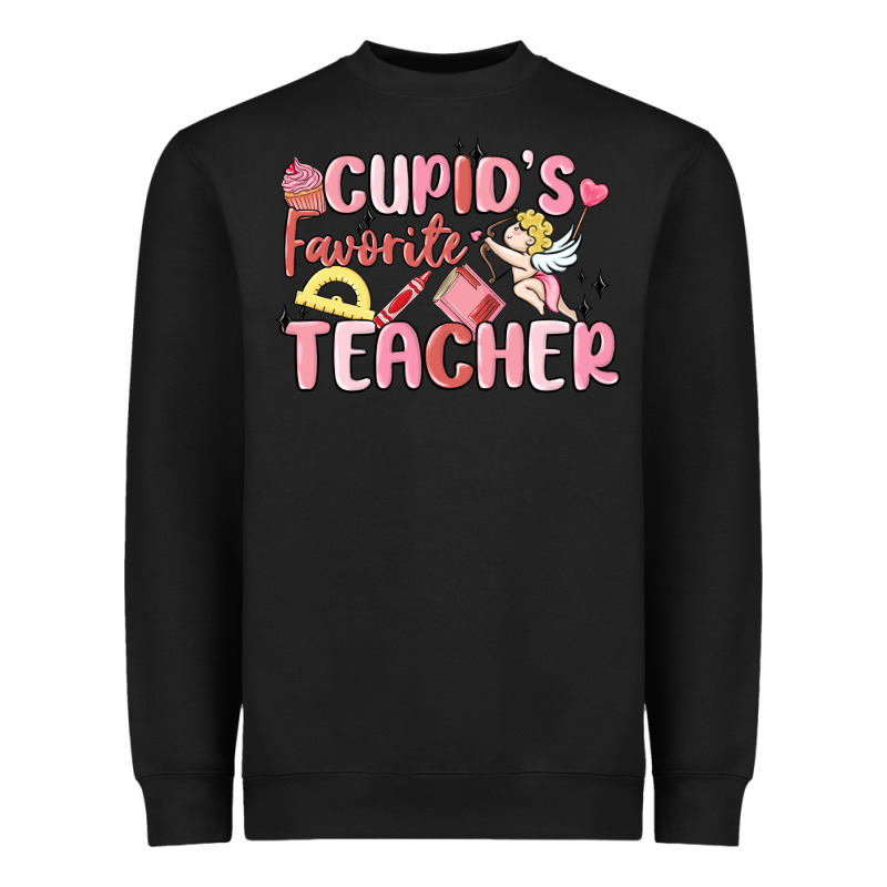 Cupid's Favorite Teacher Heavyweight Sweatshirt by MaliasSmallBusiness | Teevron