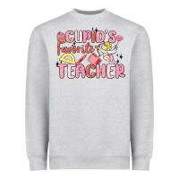 Heather Grey cupid's favorite teacher Heavyweight Sweatshirt - MaliasSmallBusiness