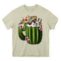 Mossy day of the dead mexican cactus Heavy Core Tee - FaDigitalArtStudio