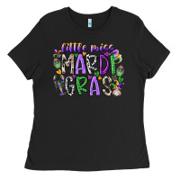 Black little miss mardi gras Ladies Tee - RacoonDesign