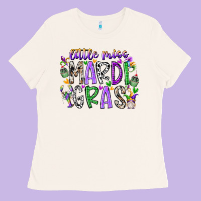 Little Miss Mardi Gras Ladies Tee Designed By Racoondesign