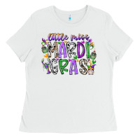 White little miss mardi gras Ladies Tee - RacoonDesign