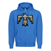 True Royal Western Green Aztec Thunderbird Zipper Hoodie - Bettercallsaul