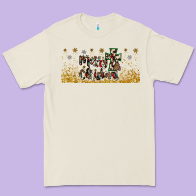 Merry Christmas Cross Premium Tee Designed By Jahusdesignshop