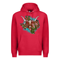 Cardinal texas longhorn texas map Premium Hoodie - JahusDesignShop