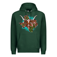 Sports Green texas longhorn texas map Premium Hoodie - JahusDesignShop