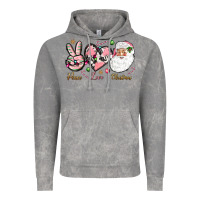 Cloud Rock pink peace love christmas Vintage Hoodie - NancyCooperArtShop