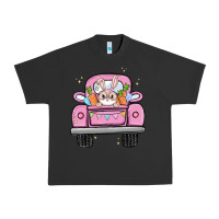 Pigment Black easter bunny and truck Urban Heavy Tee - MaliasSmallBusiness