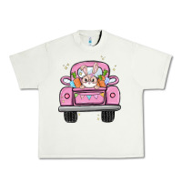 Pistachio easter bunny and truck Urban Heavy Tee - MaliasSmallBusiness