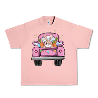 Salmon easter bunny and truck Urban Heavy Tee - MaliasSmallBusiness
