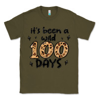 Army Green its been a wild 100 days Classic Tee - MaliasSmallBusiness