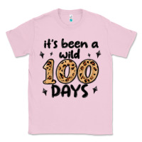 Bubblegum Pink its been a wild 100 days Classic Tee - MaliasSmallBusiness