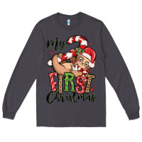 Smoke my first christmas cute christmas sloth Long Sleeve Tee - MaliasSmallBusiness