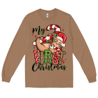 Toasted Coconut my first christmas cute christmas sloth Long Sleeve Tee - MaliasSmallBusiness