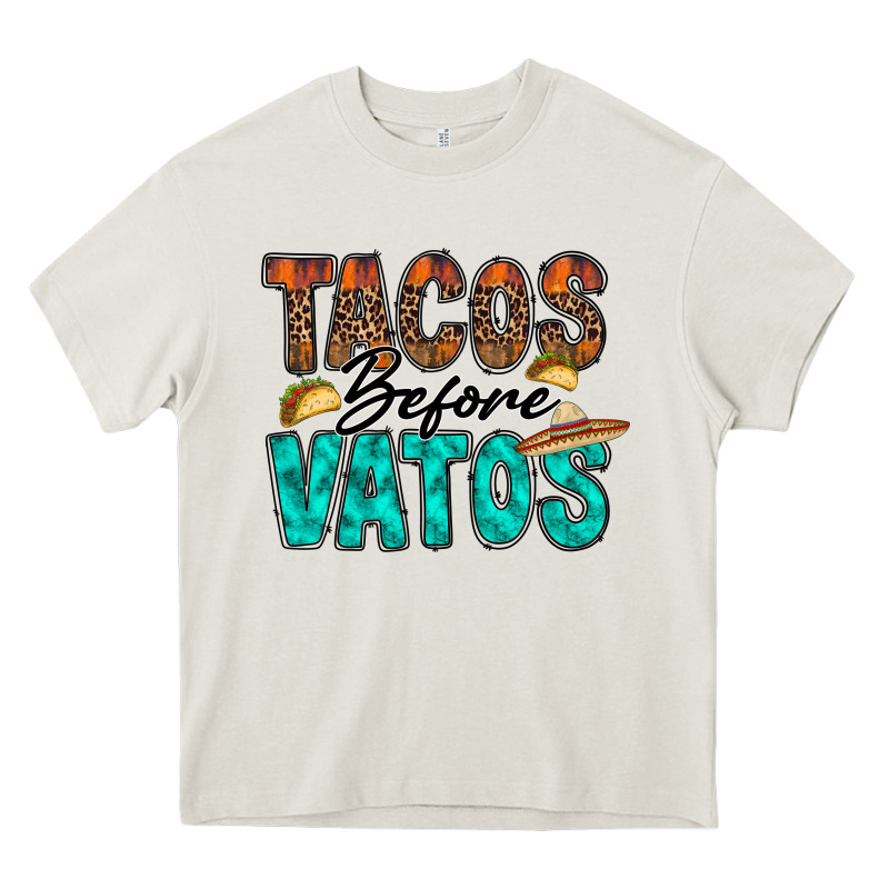 Tacos Before Vatos Heavy Core Tee by RacoonDesign | Teevron